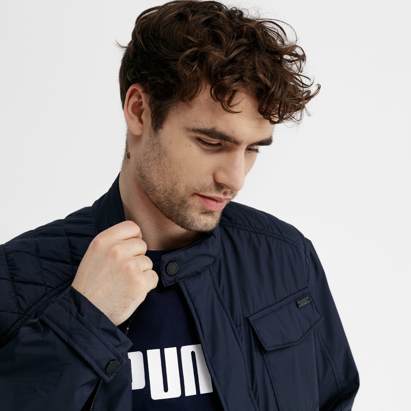 Kurtka przejściowa męska FEEWEAR KURTKA BERMEGO fw19kum06001 kolor granatowy