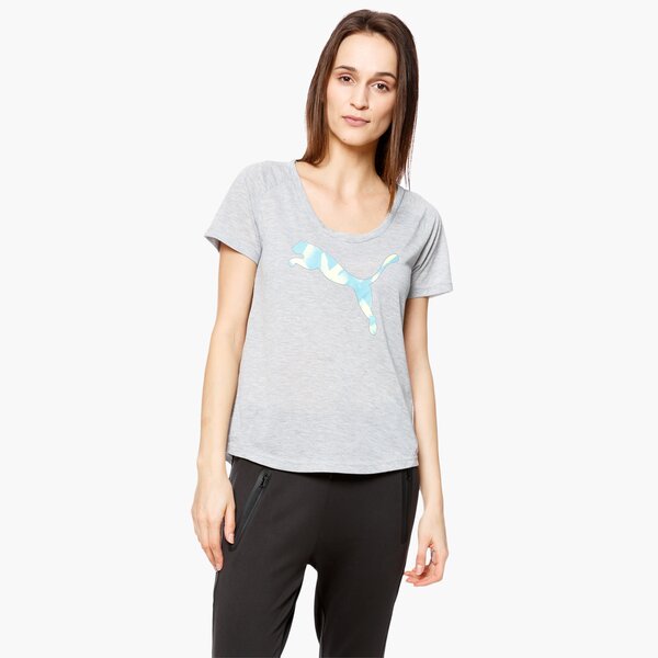 Koszulka damska PUMA T-SHIRT SS ELEVATED LAYER 83846514 kolor szary