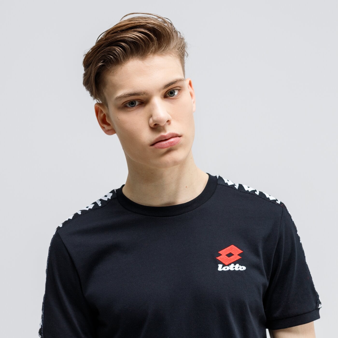 Koszulka męska LOTTO T-SHIRT ATHLETICA CLASSIC JS 213490-1cl kolor czarny