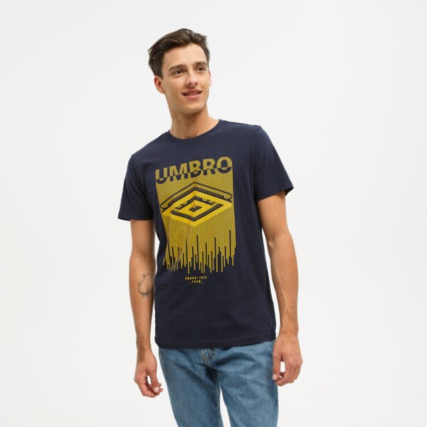 Koszulka męska UMBRO T-SHIRT ALDO ul122tsm27003 kolor granatowy