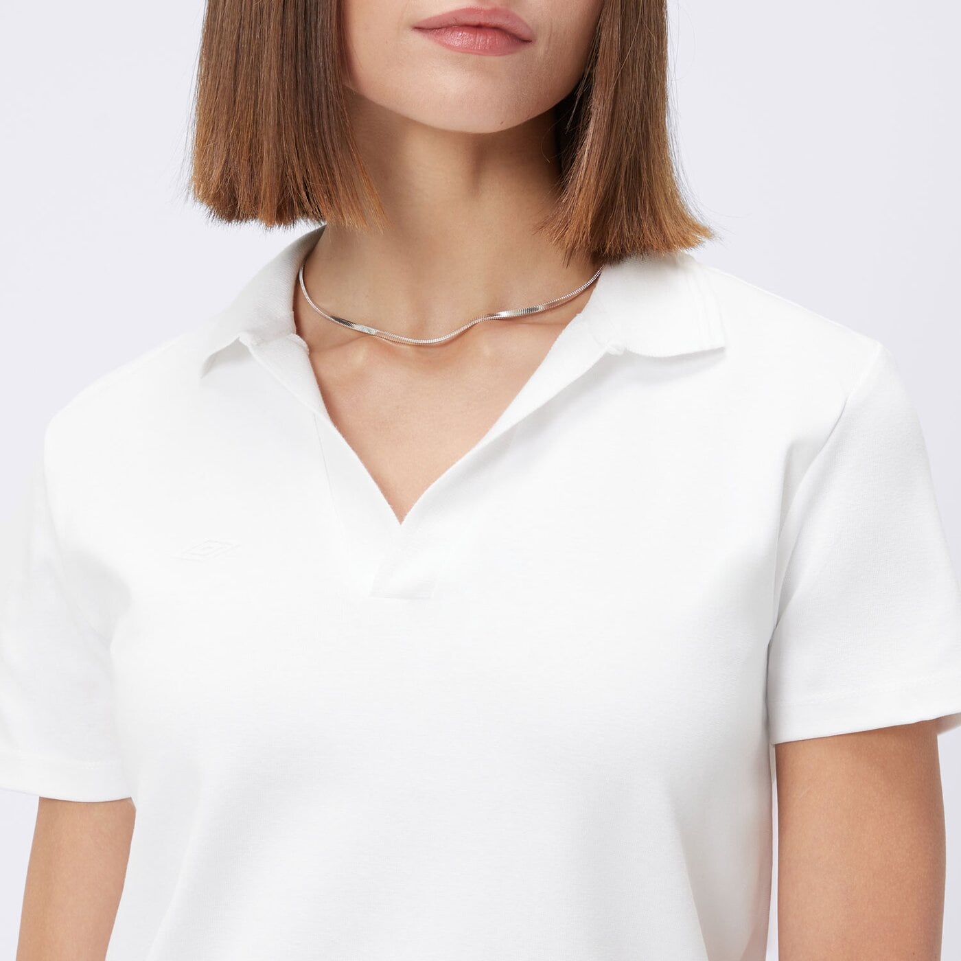 Koszulka polo damska UMBRO POLO ESS ul125pod02001 kolor biały