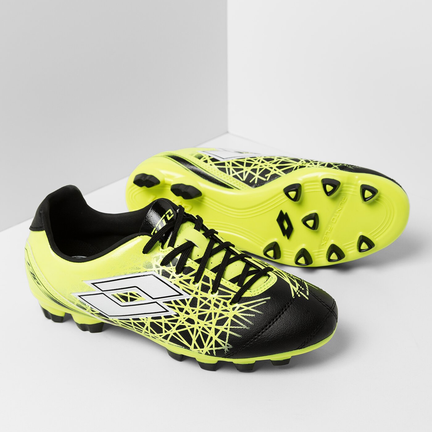 Buty piłkarskie dla dzieci LOTTO LZG 700 IX FG JR s9671 kolor żółty