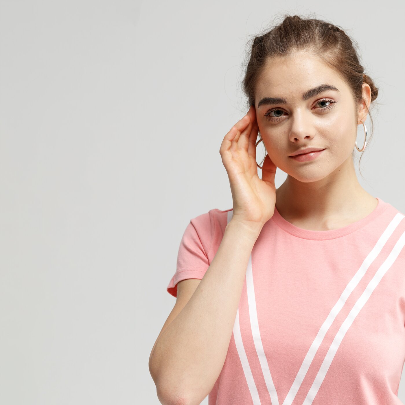 Koszulka damska UMBRO T-SHIRT SS SMILEY ul19tsd18002 kolor różowy