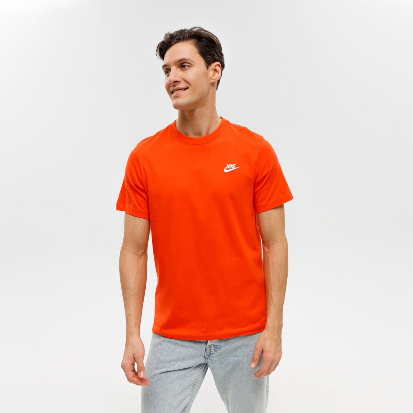 Koszulka męska NIKE T-SHIRT SPORTSWEAR CLUB ar4997-891 kolor pomarańczowy
