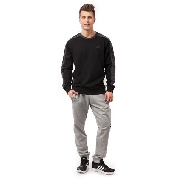 Bluza męska ADIDAS BLUZA LIN 3S CREW s18048 kolor czarny