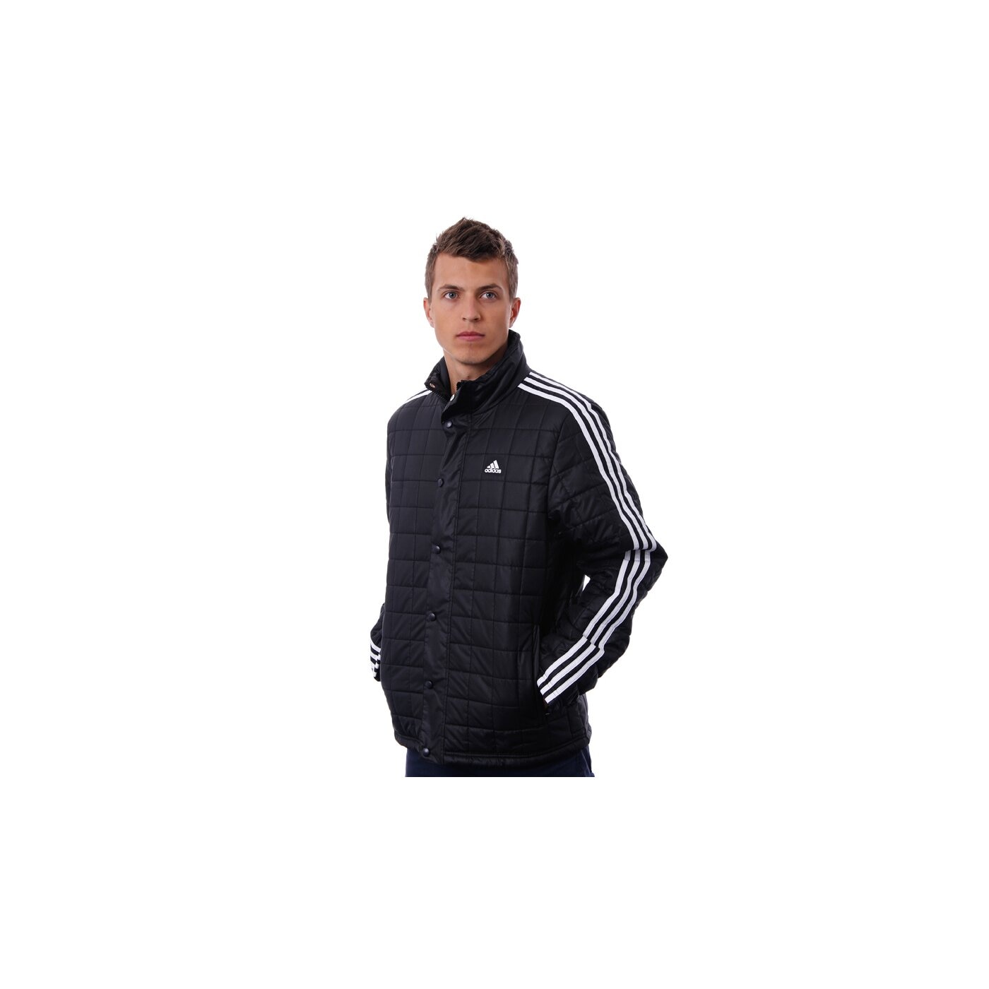 Kurtka zimowa męska ADIDAS KURTKA PAD JKT 3S w61396 kolor czarny