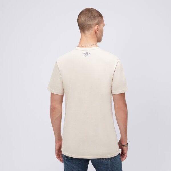 Koszulka męska UMBRO T-SHIRT ESS LINEAR LOGO ul125tsm01002 kolor beżowy