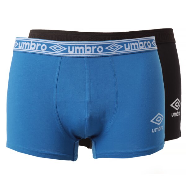 Bielizna męska UMBRO BOKSERKI NIEBIESKIE/CZARNE 2PAK umbo1502 kolor czarny