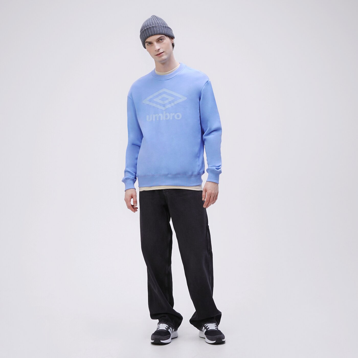 Bluza męska UMBRO BLUZA FW LARGE LOGO 66080u-lk8 kolor niebieski