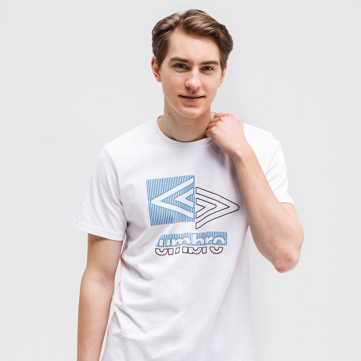 Koszulka męska UMBRO T-SHIRT ANTHAN ul121tsm89002 kolor biały