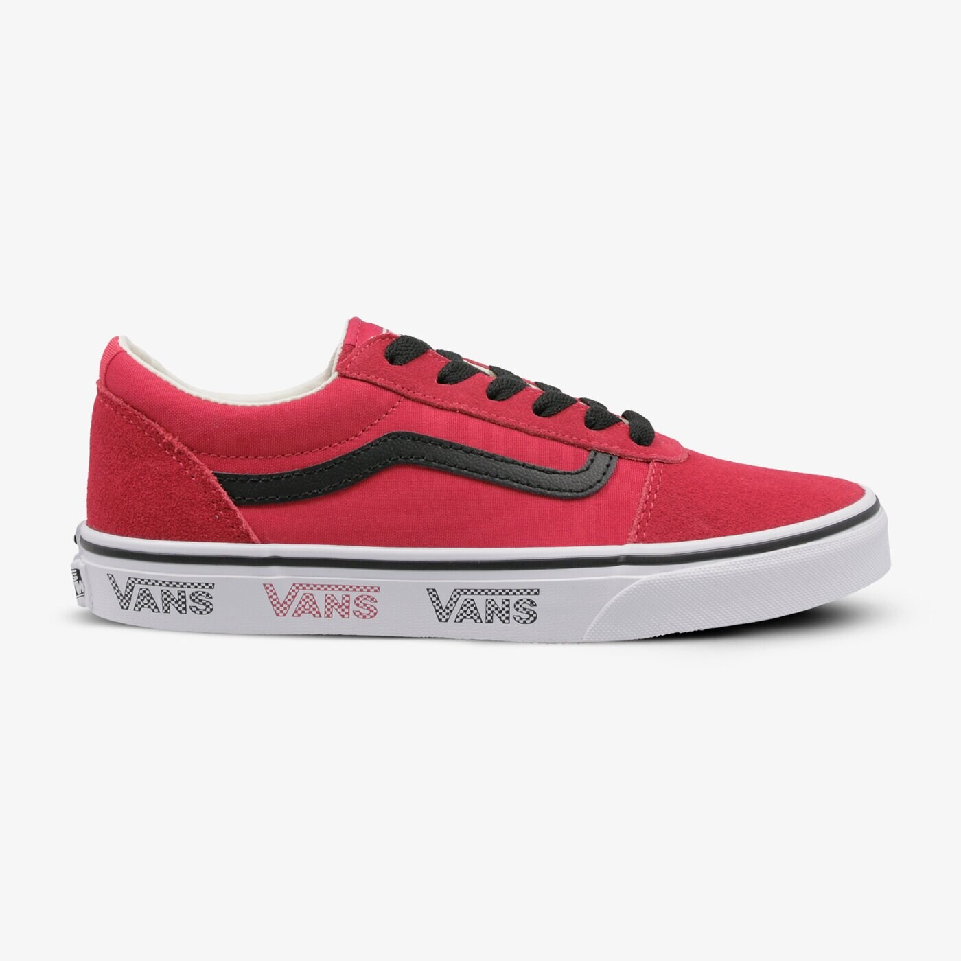 Buty dziecięce VANS YT WARD vn0a38j9vwn1 kolor czerwony