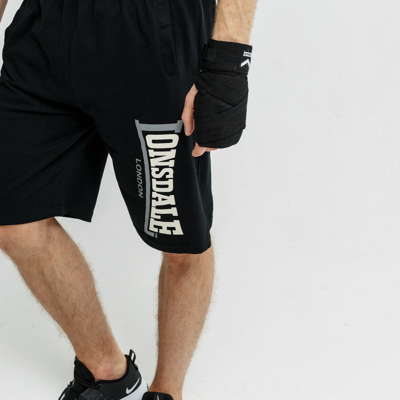 Spodenki męskie LONSDALE SZORTY LOGO JAM 1120621000 kolor czarny