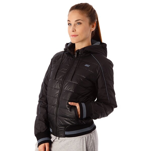 Kurtka zimowa damska NIKE KURTKA DEFENDER JACKET HOODED 541404010 kolor czarny