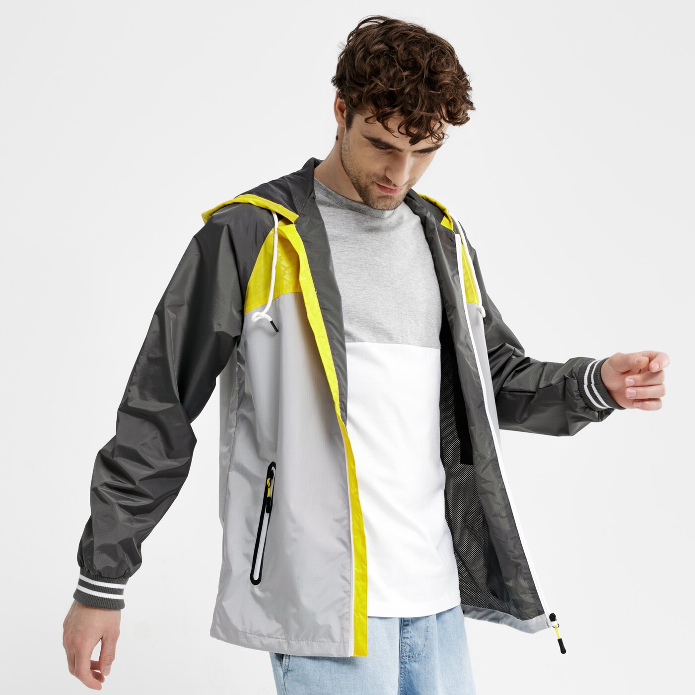 Kurtka przejściowa męska LOTTO KURTKA CANTU lo19kum20001 kolor szary