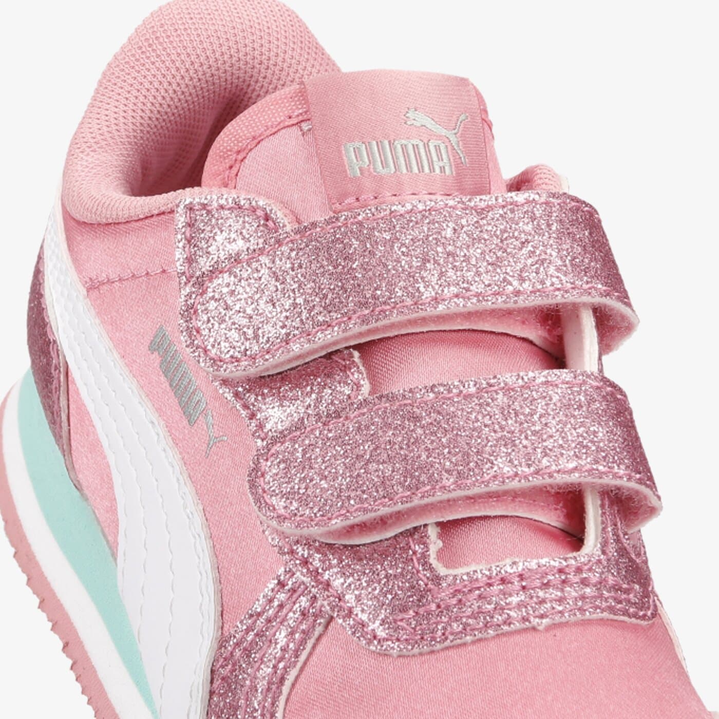 Buty dziecięce PUMA CABANA RACER GLITZ V INF 37098609 kolor różowy