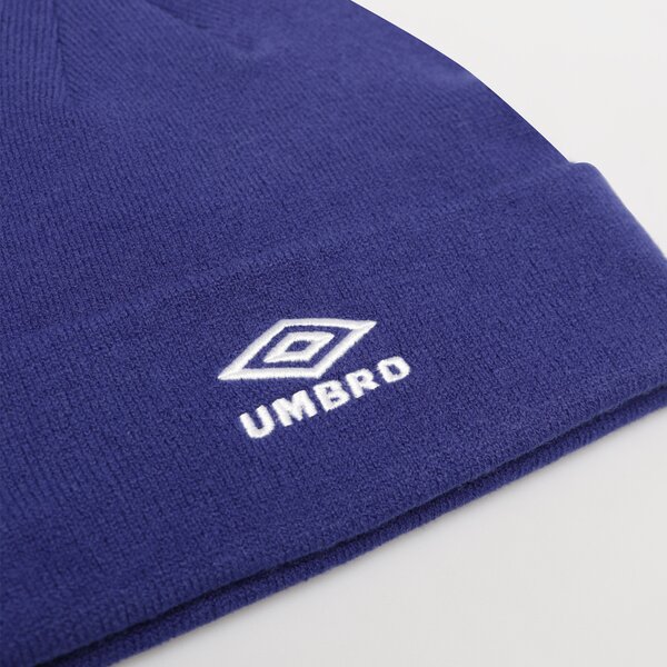 Czapka zimowa damska UMBRO CZAPKA ZIMOWA LIFESTYLE LOGO BEANIE 66355u-7an kolor niebieski