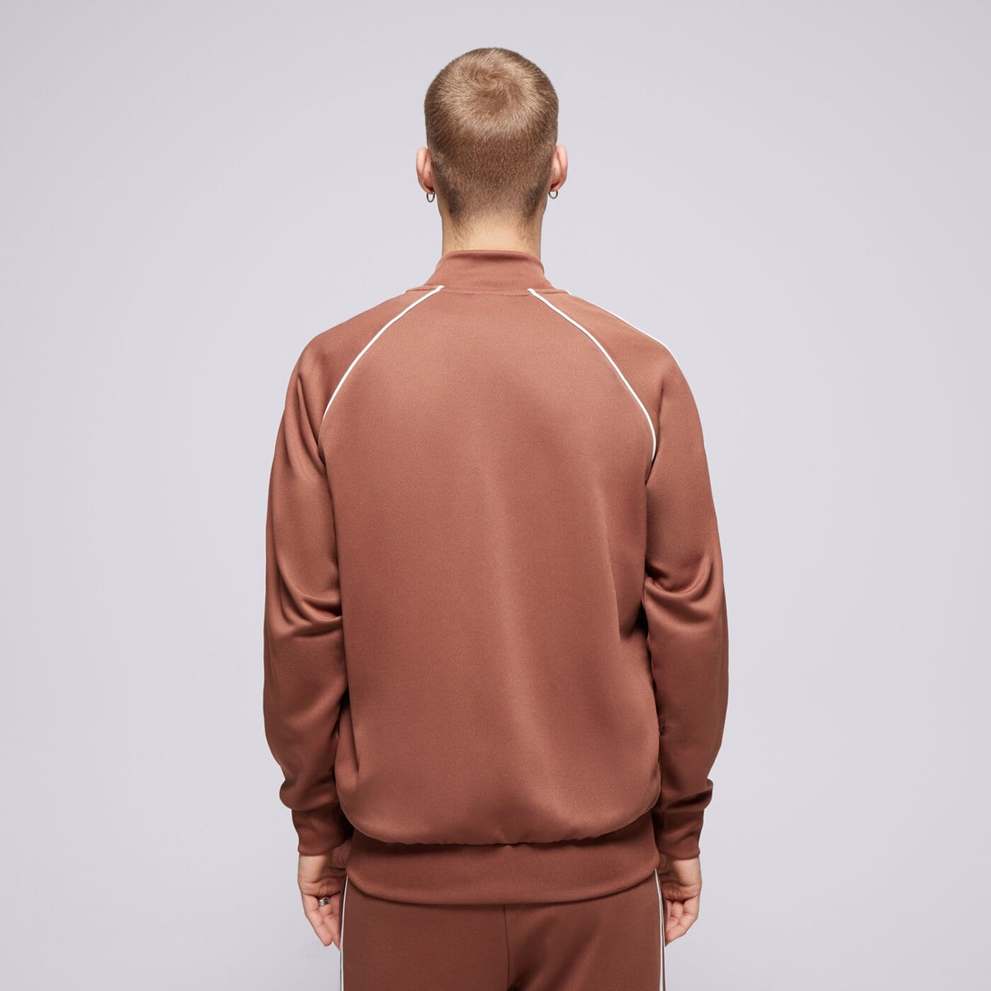 Bluza męska ADIDAS BLUZA ROZPINANA SST TT iy9855 kolor brązowy