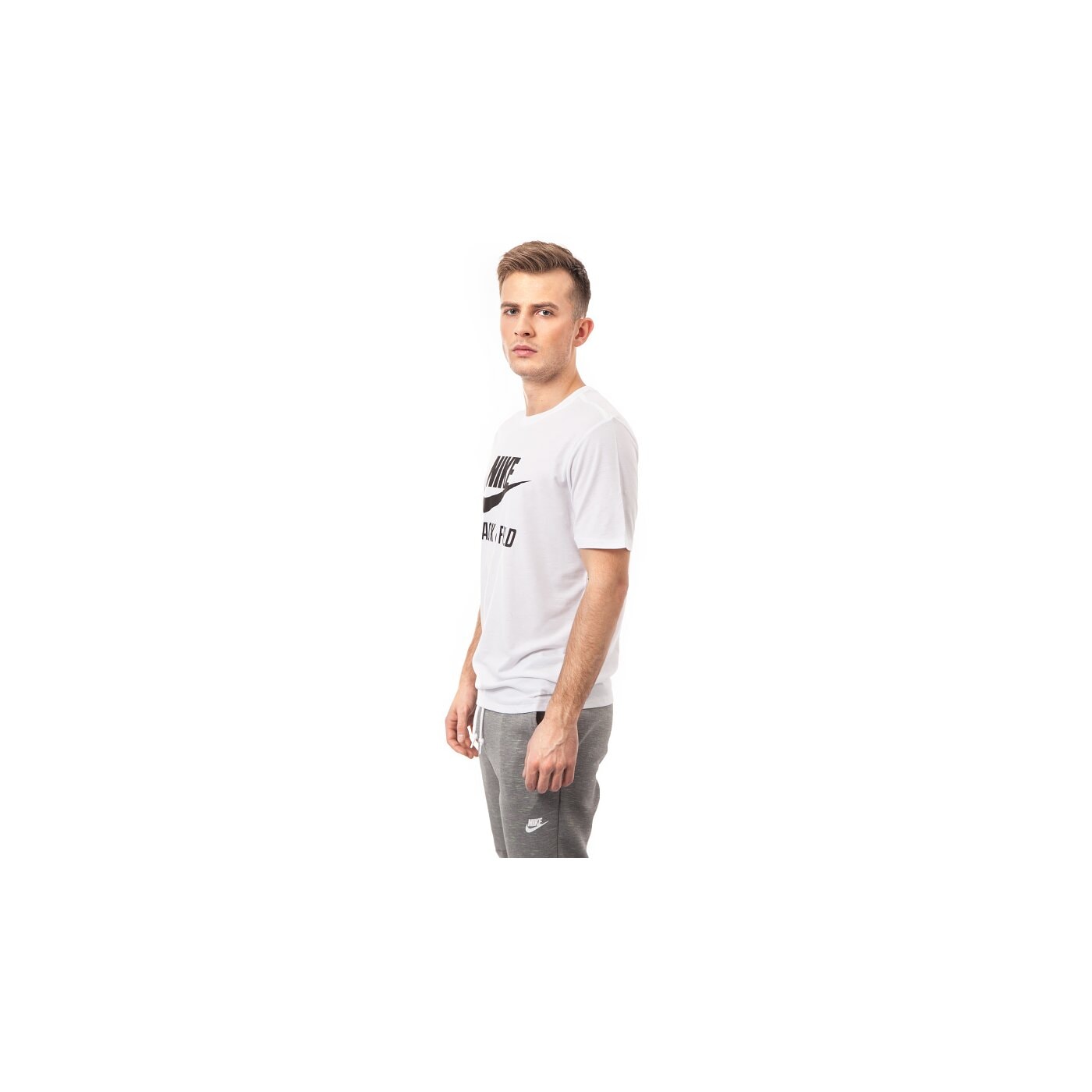 Koszulka męska NIKE T-SHIRT TEE-RU NTF BRAND 679647100 kolor biały