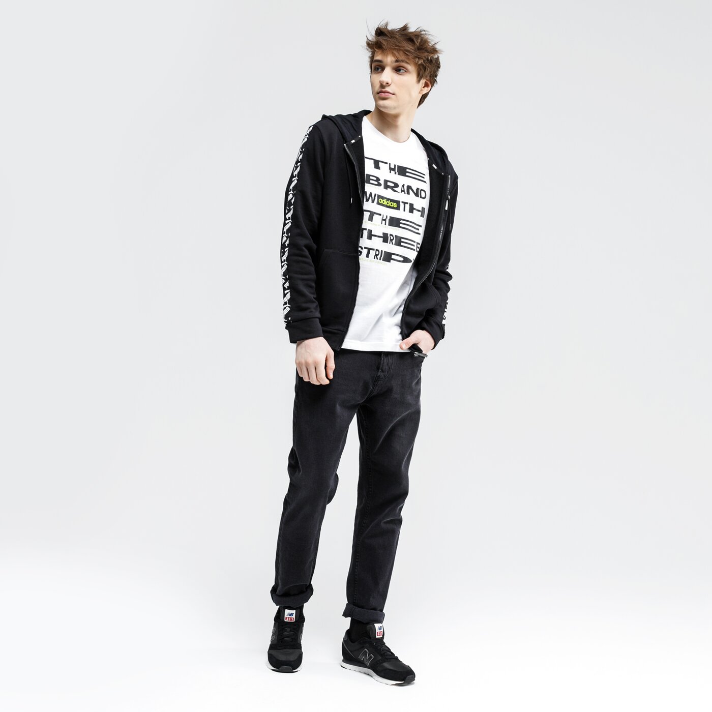 Bluza męska PUMA BLUZA ROZPINANA Z KAPTUREM AMPLIFIED TR 581396 01 kolor czarny