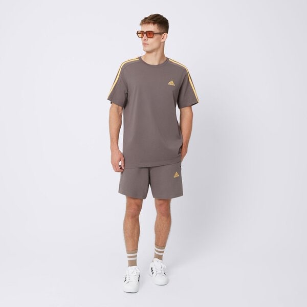 Koszulka męska ADIDAS T-SHIRT SS M 3S SJ T is1334 kolor brązowy