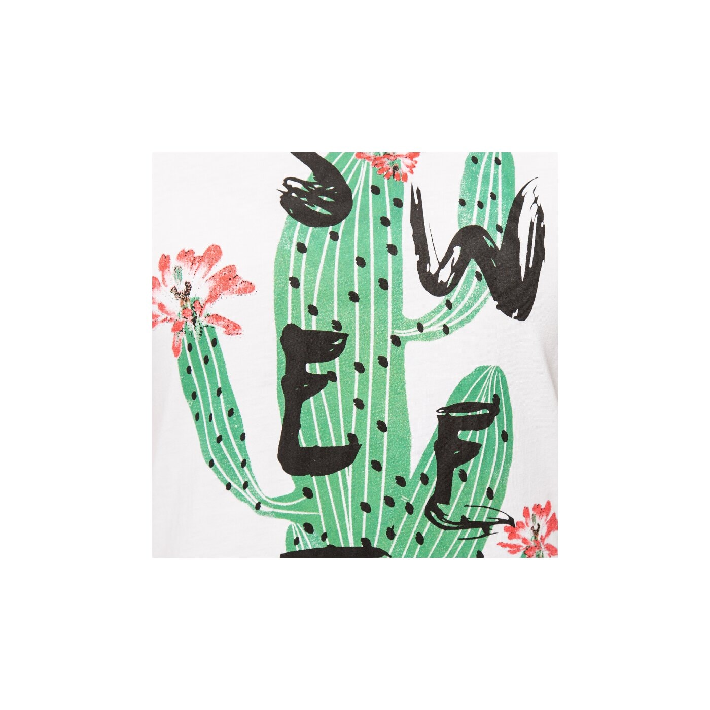 Koszulka damska FEEWEAR T-SHIRT CACTUS fw16tsd39001 kolor biały