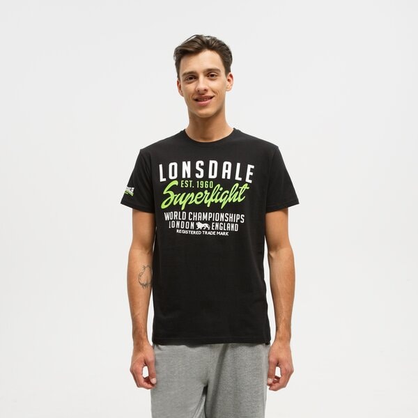 Koszulka męska LONSDALE T-SHIRT SS BREDON 1150681801 kolor czarny