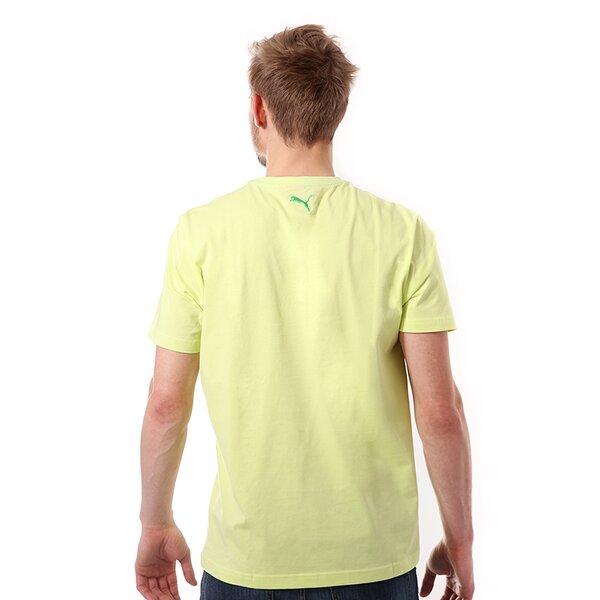 Koszulka męska PUMA T-SHIRT GRAPHIC LOGO TEE 82817508 kolor żółty