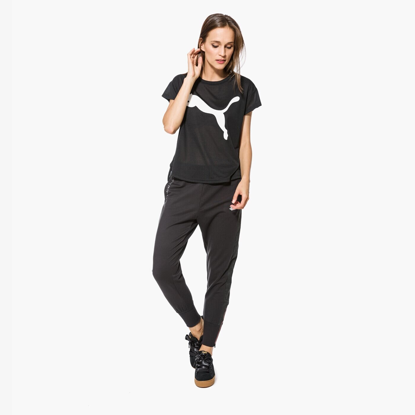 Koszulka damska PUMA T-SHIRT SS URBAN SPORTS TREND W 59398201 kolor czarny