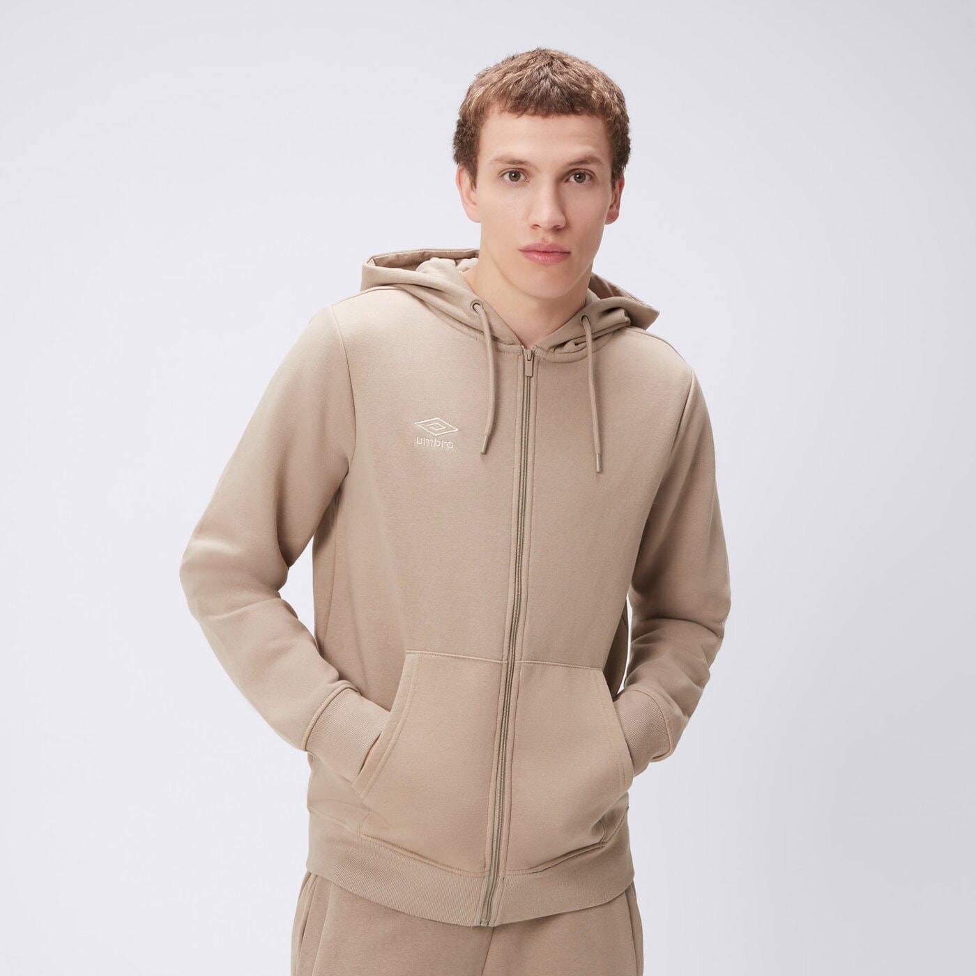 Bluza męska UMBRO BLUZA ROZPINANA Z KAPTUREM UMBRO GALLO II ul325blm90006 kolor khaki