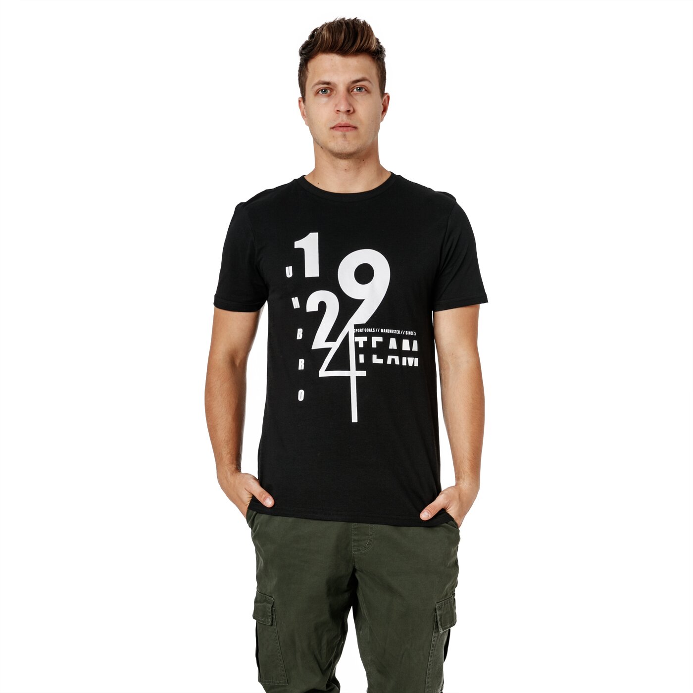 Koszulka męska UMBRO T-SHIRT SS STRONG ul38tsm04001 kolor czarny