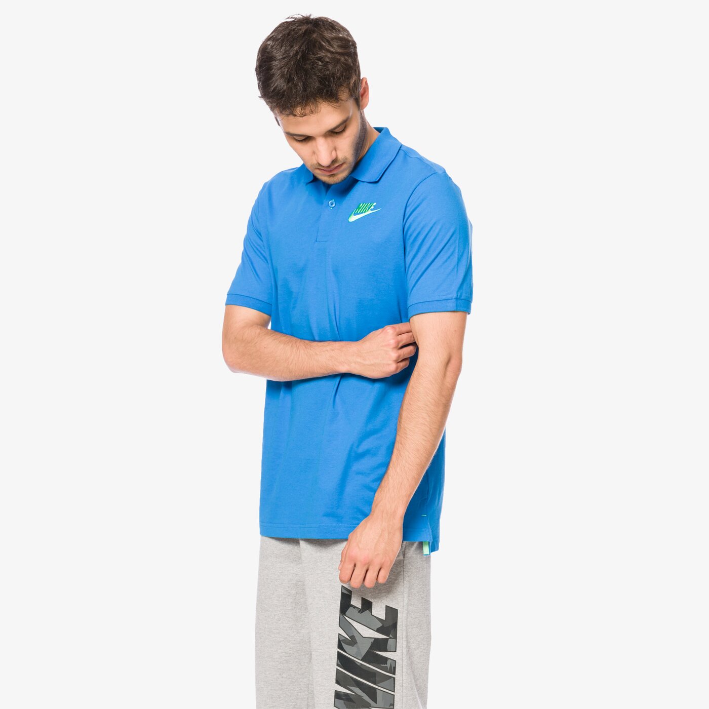 Koszulka polo męska NIKE POLO M MATCHUP SS JSY 832865435 kolor niebieski