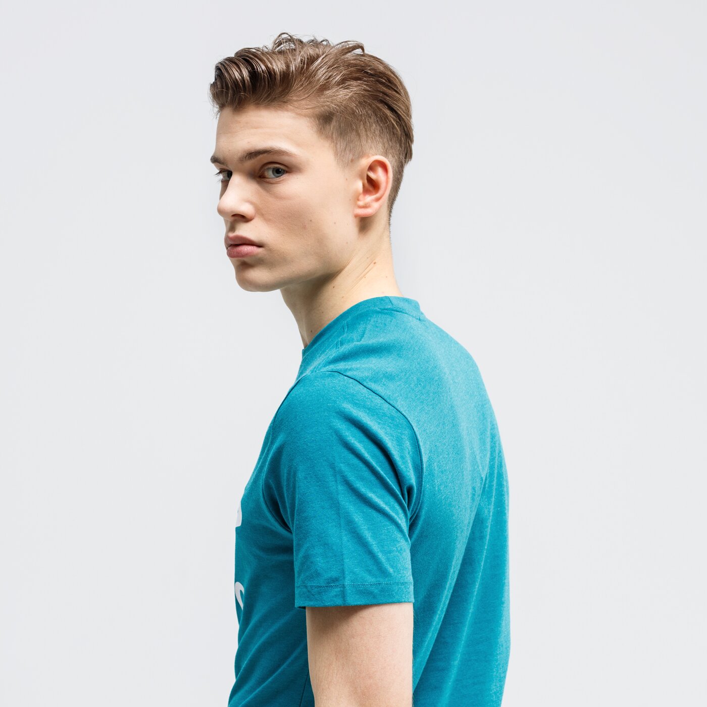 Koszulka męska UMBRO T-SHIRT FW LARGE LOGO COTTON 65352u-hw8 kolor zielony