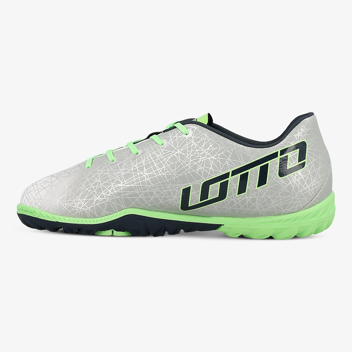 Buty piłkarskie dla dzieci LOTTO LZG VIII 700 TF JR s7192 kolor srebrny