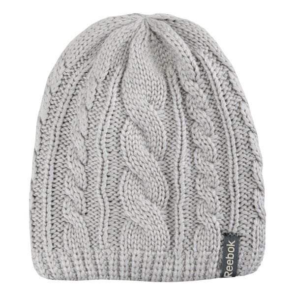 Czapka zimowa damska REEBOK CZAPKA Z BI CABLE HAT TIN GREY w36768 kolor szary