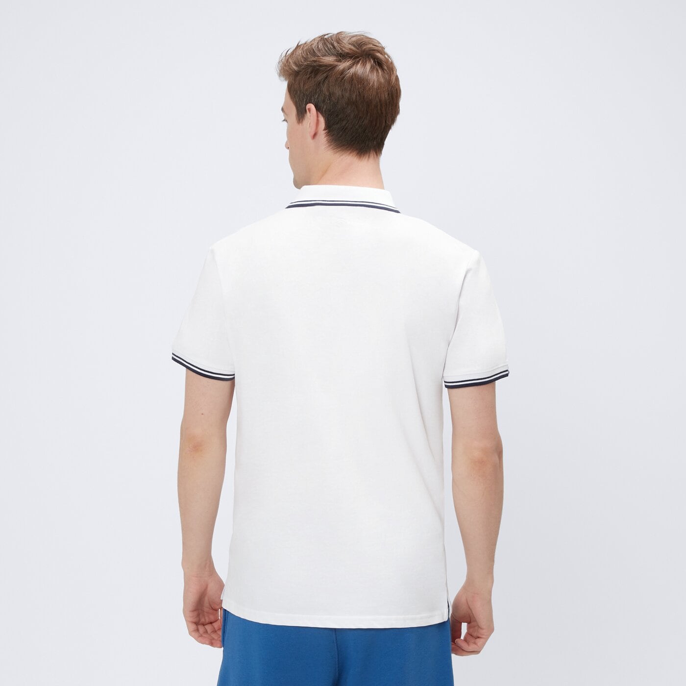 Koszulka polo męska UMBRO POLO ESS SHIRT ul125pom01003 kolor biały