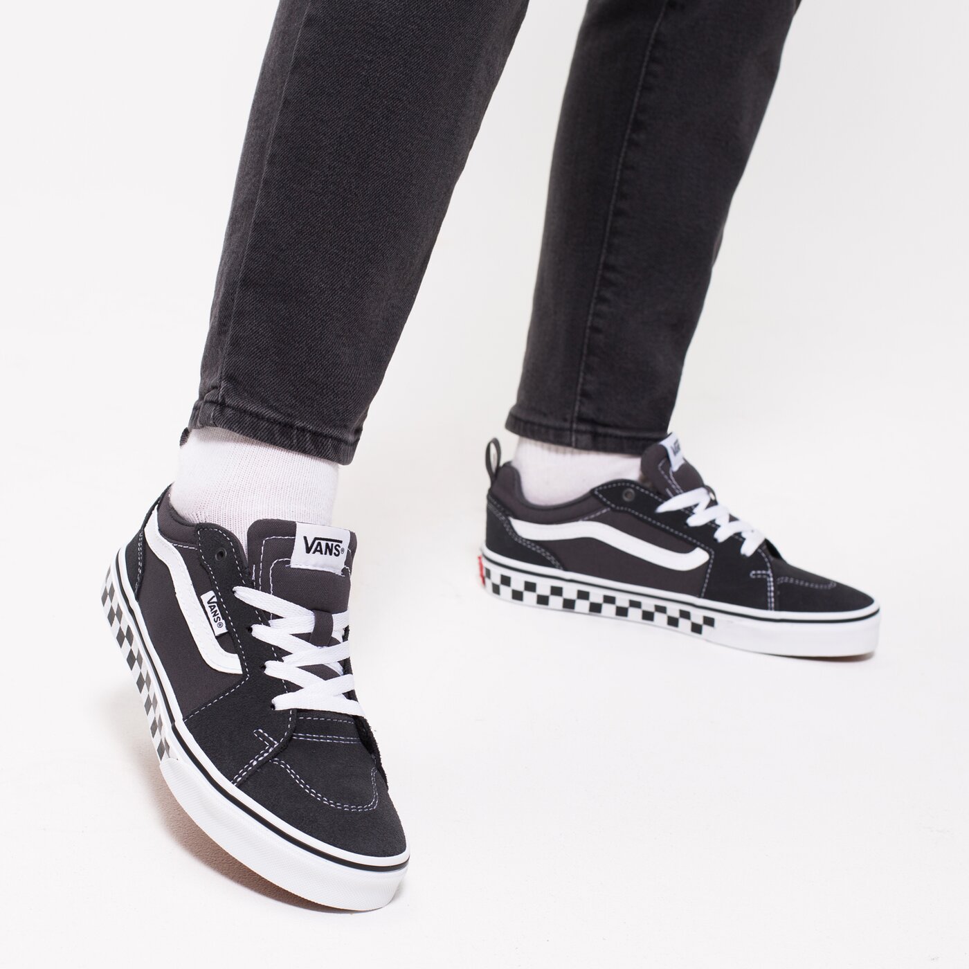 Buty dziecięce VANS YT FILMORE vn0a3mvp1o71 kolor szary