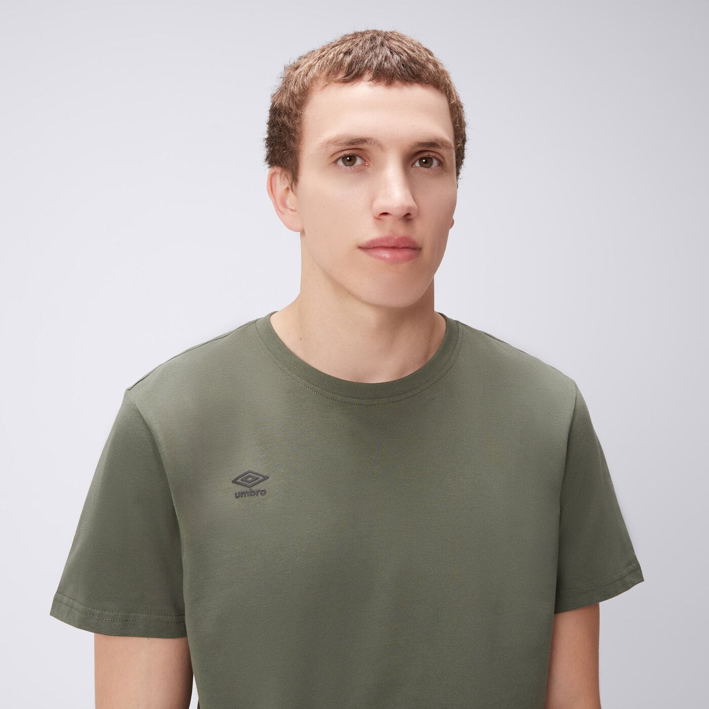 Koszulka męska UMBRO T-SHIRT UMBRO MARLON ul325tsm90006 kolor khaki