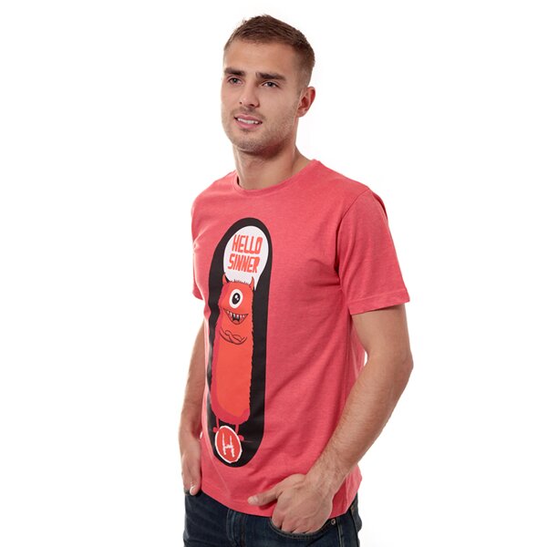 Koszulka męska CONFRONT T-SHIRT FILUTTO cf14tsmpr024 kolor czerwony