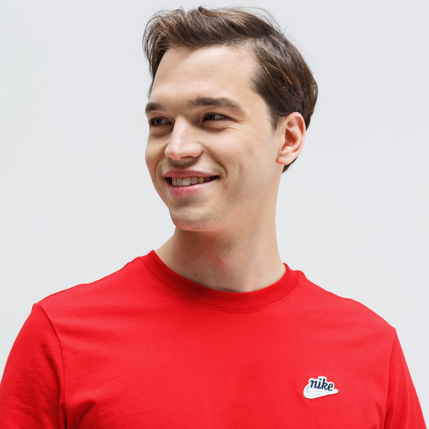 Koszulka męska NIKE T-SHIRT SS M NSW HERITAGE + bv7882-657 kolor czerwony