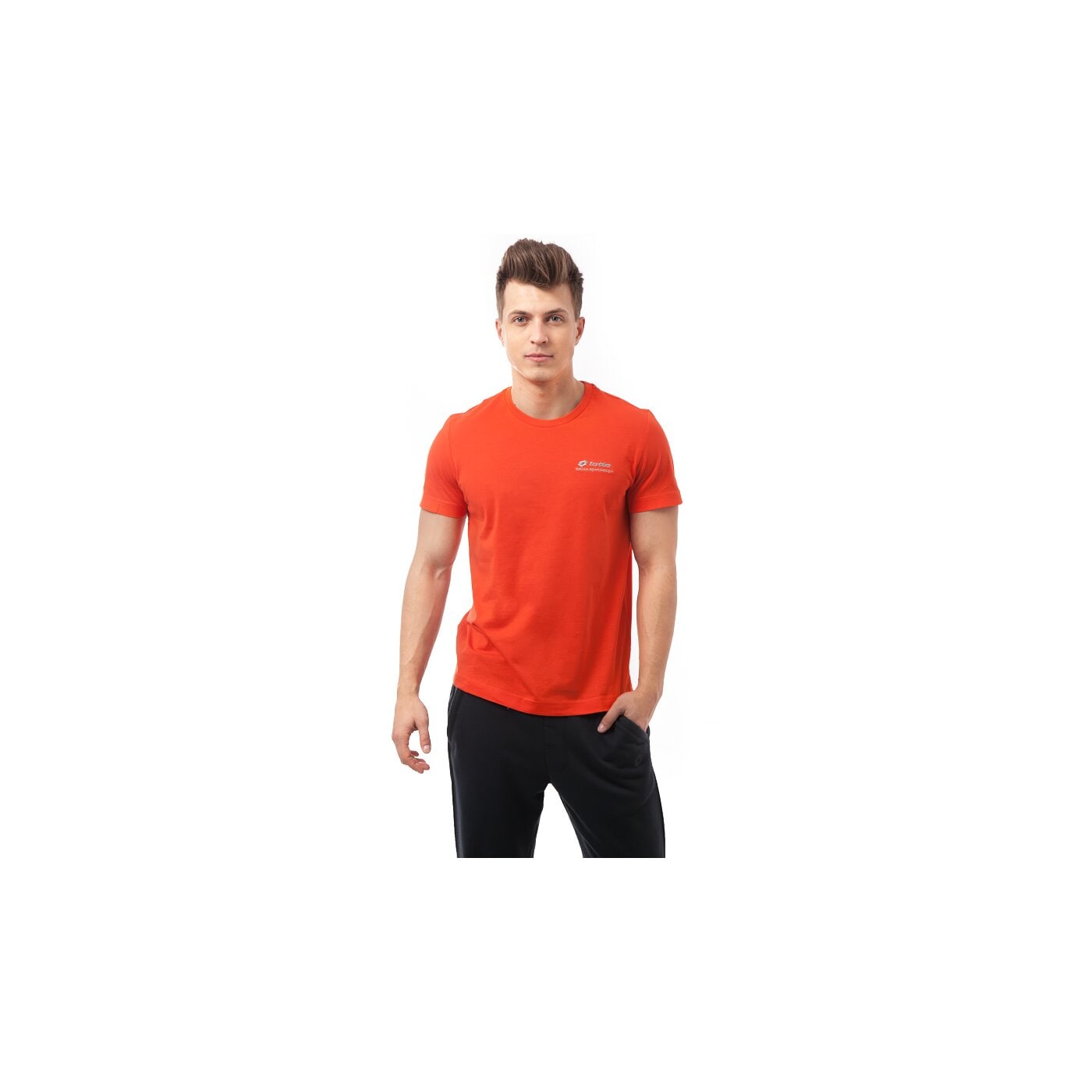 Koszulka męska LOTTO T-SHIRT BRETT BS r4612 kolor pomarańczowy