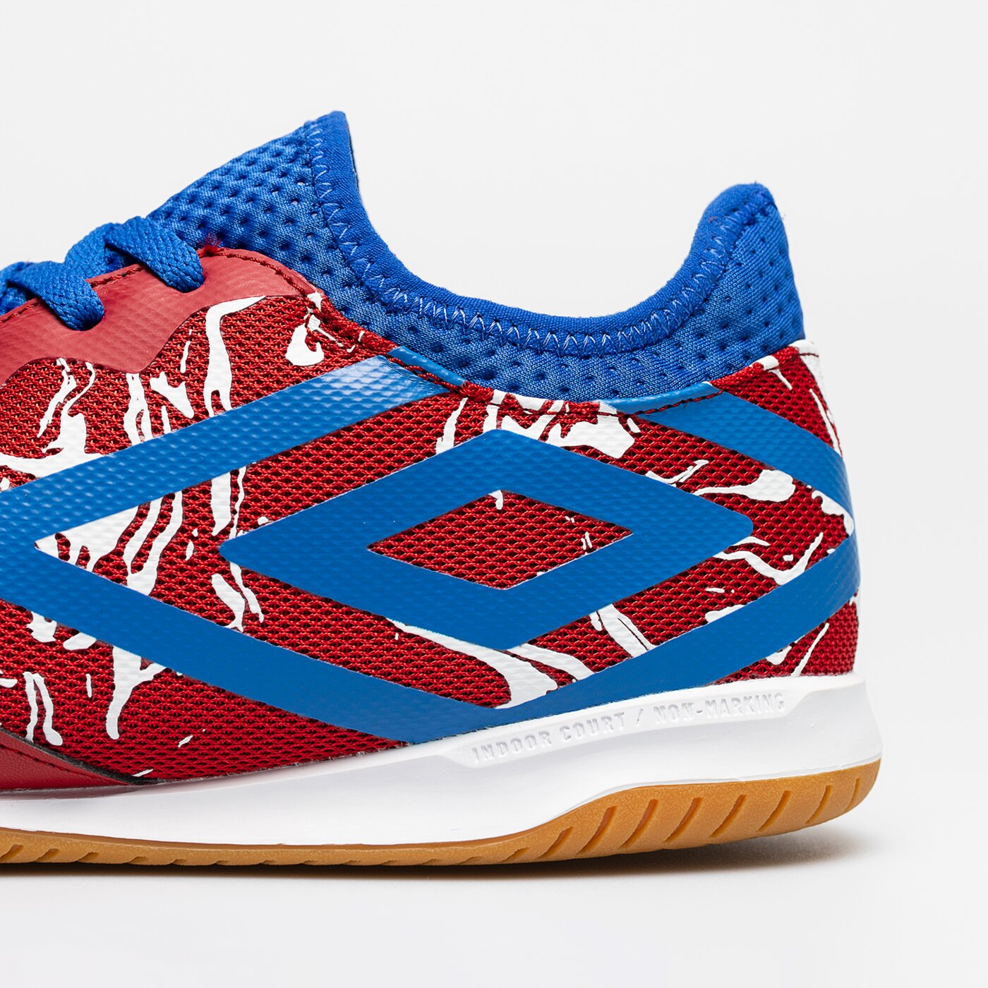 Buty piłkarskie męskie UMBRO SALA COURT 81774u-ldg kolor czerwony