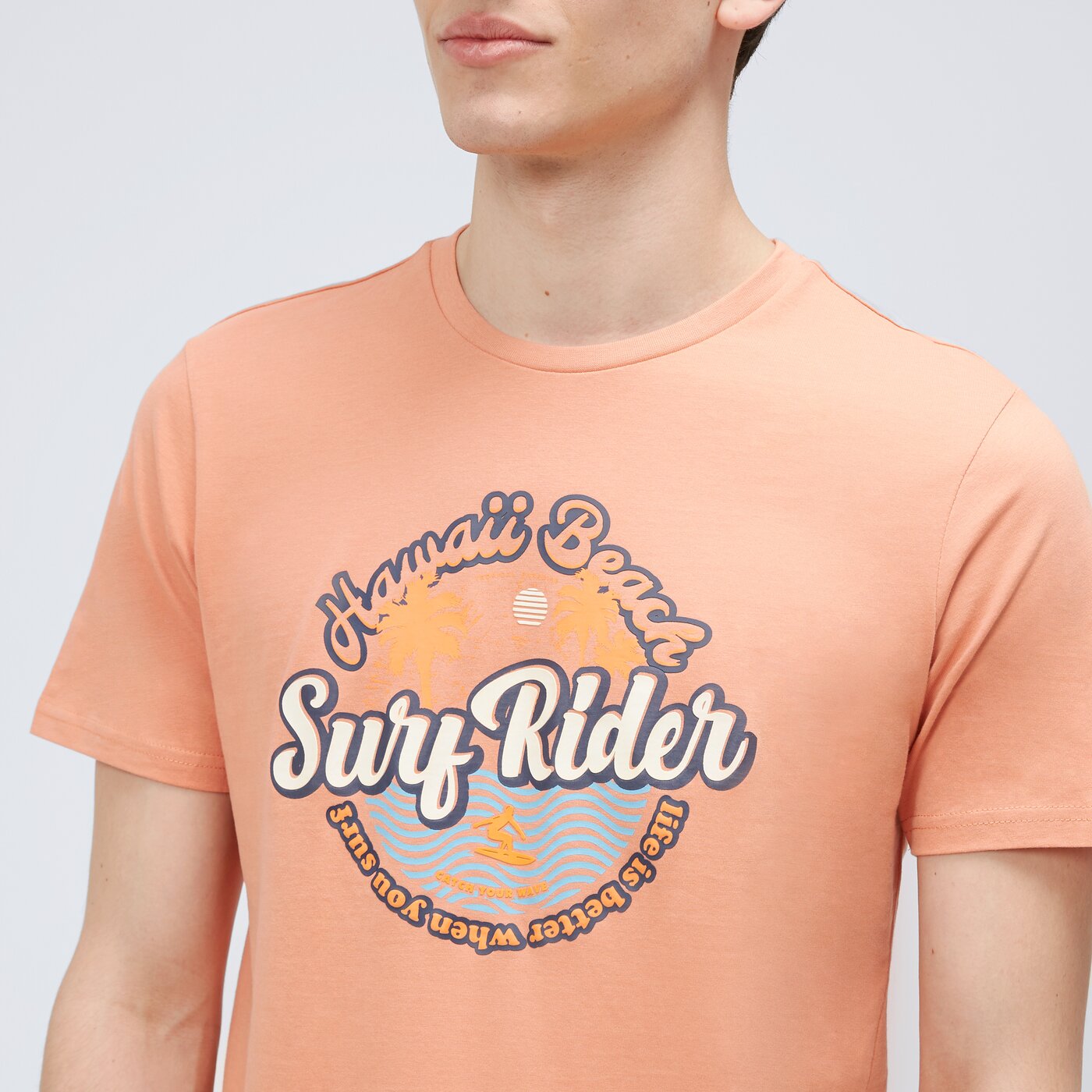 Koszulka męska UP8 T-SHIRT BRANCO up123tsm30001 kolor różowy