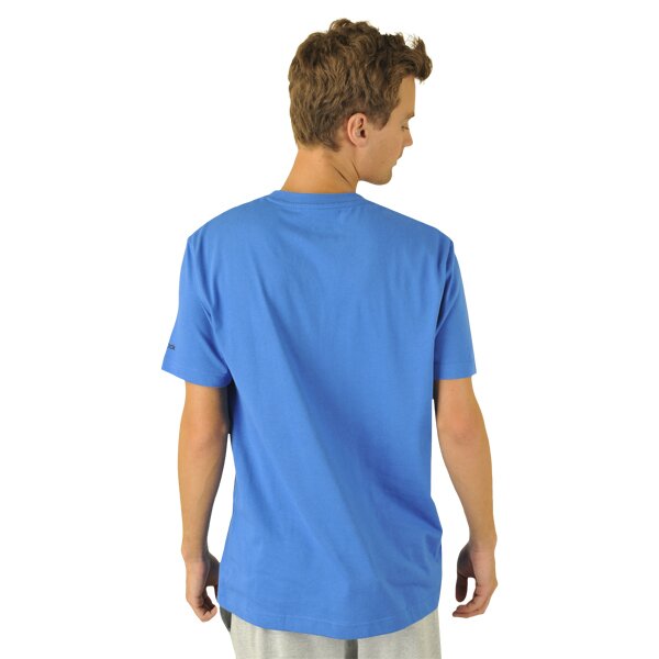 Koszulka męska REEBOK T-SHIRT VECTOR STRIPE T BUFF BLUE o44866 kolor niebieski