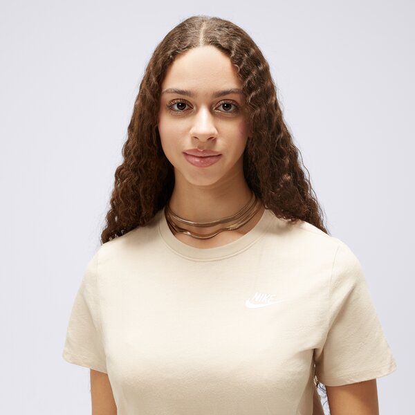 Koszulka damska NIKE T-SHIRT W NSW TEE CLUB dx7902-126 kolor beżowy