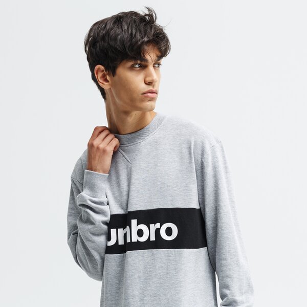 Bluza męska UMBRO BLUZA BRANDED PANELLED 65511u-b43 kolor szary