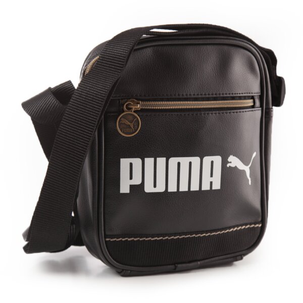 Torba sportowa damska PUMA TOREBKA CAMPUS PORTABLE BLACK 7263101 kolor czarny