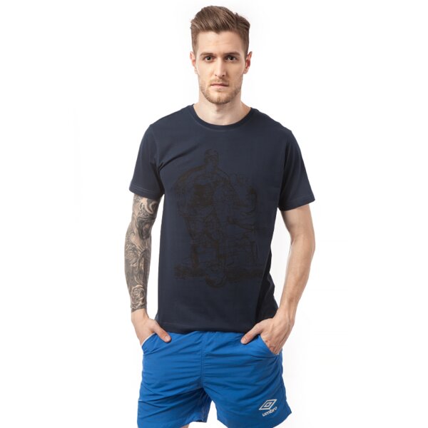 Koszulka męska UMBRO T-SHIRT WEWO ul15tsmpr025 kolor granatowy