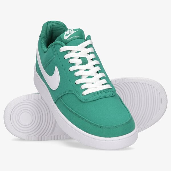 Buty sportowe męskie NIKE COURT VISION LOW CANVAS db7779-300 kolor zielony