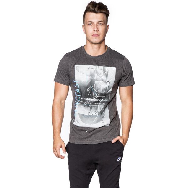 Koszulka męska FEEWEAR T-SHIRT SQUARE fw36tsm09001 kolor szary