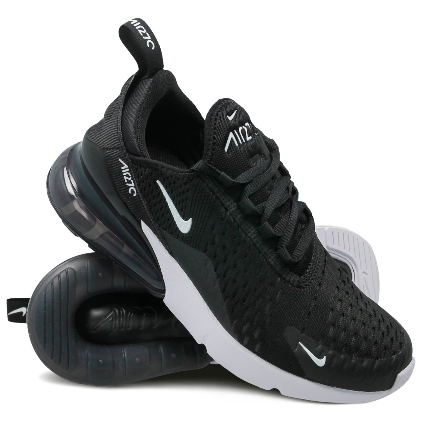 Buty sportowe damskie NIKE AIR MAX 270 BLACK WHITE  ah6789-001 kolor czarny